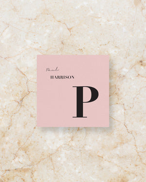 Bodoni place card