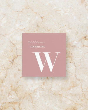 Bodoni place card