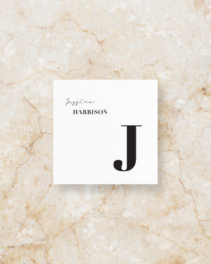 Bodoni place card