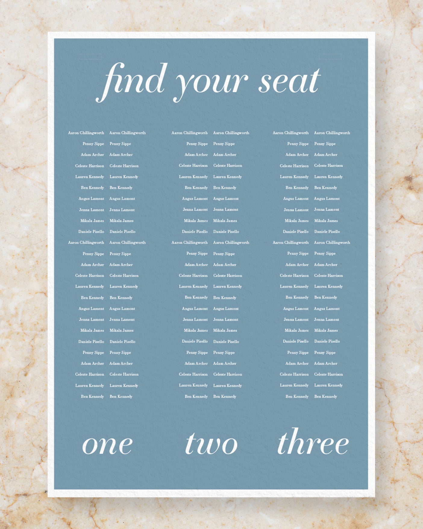 Capri seating chart