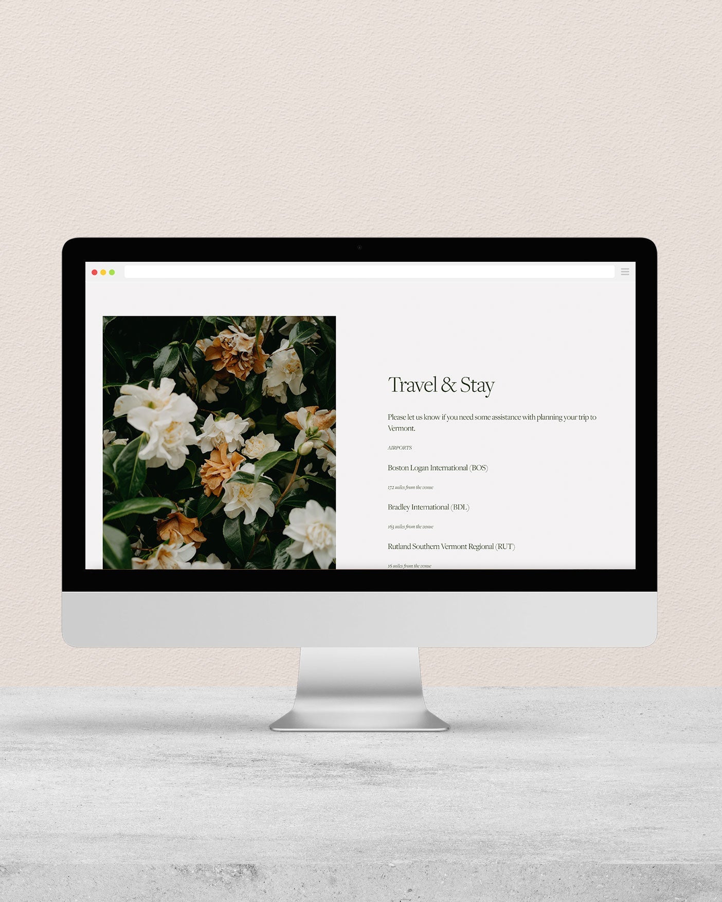 Conscious Wedding Website - Multi Page