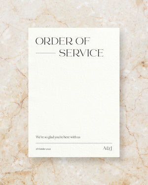 Conscious order of service