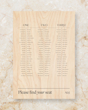 Conscious seating chart