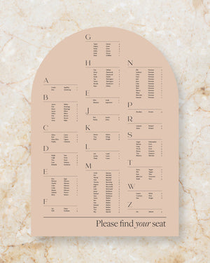 Conscious seating chart