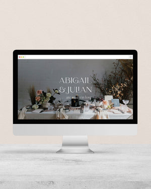 Conscious Wedding Website - Single Page