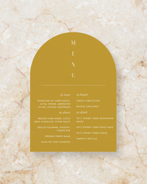 Halcyon menu