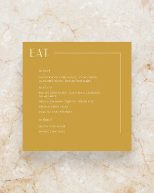 Halcyon menu