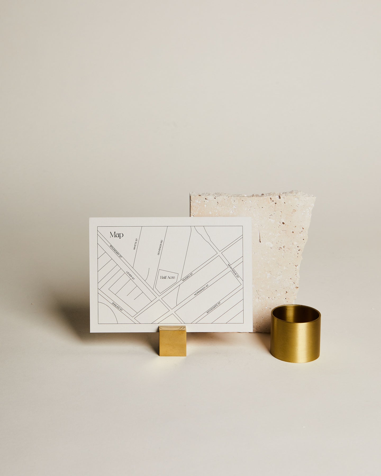 Optique details card with map