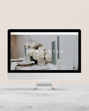 Lagom Wedding Website - Single Page