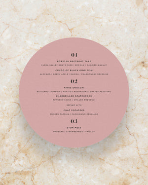 Prana menu