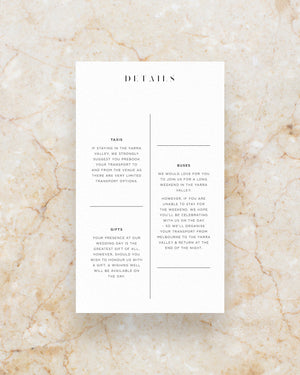 Prana details card