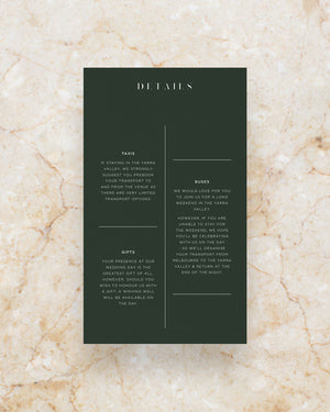 Prana details card